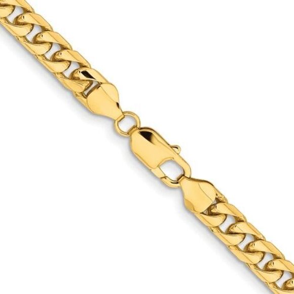 14K Yellow Gold 20" Solid Miami Cuban Link Chain – 6.25mm, 54.9g, Lobster Clasp - Picture 2 of 6